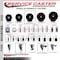 Service Caster 4'' Phenolic Swivel 3/4'' Expanding Stem Caster Set with Brake, 4PK SCC-EX20S414-PHR-PLB-34-4 - alternate 2